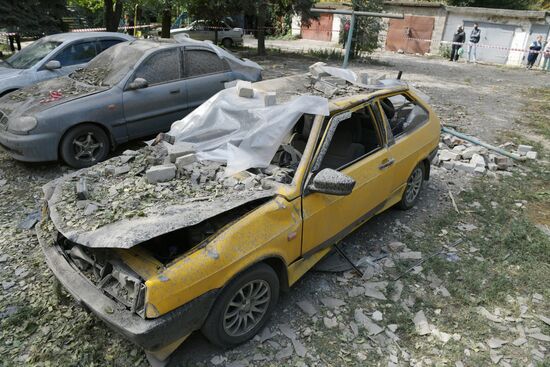 Russia Ukraine Military Operation Shelling