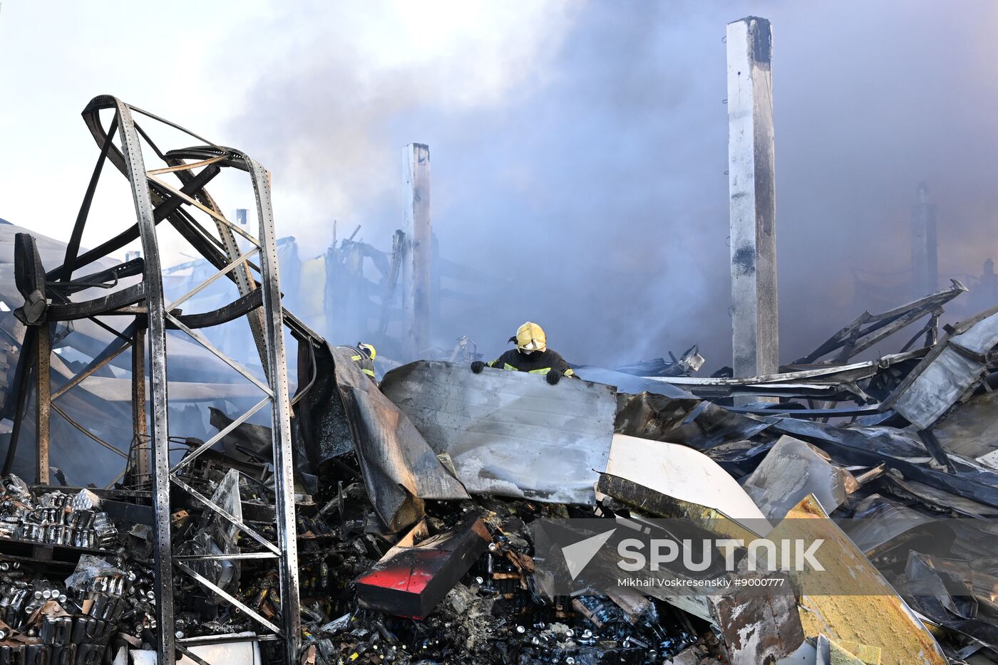 Russia Warehouse Fire