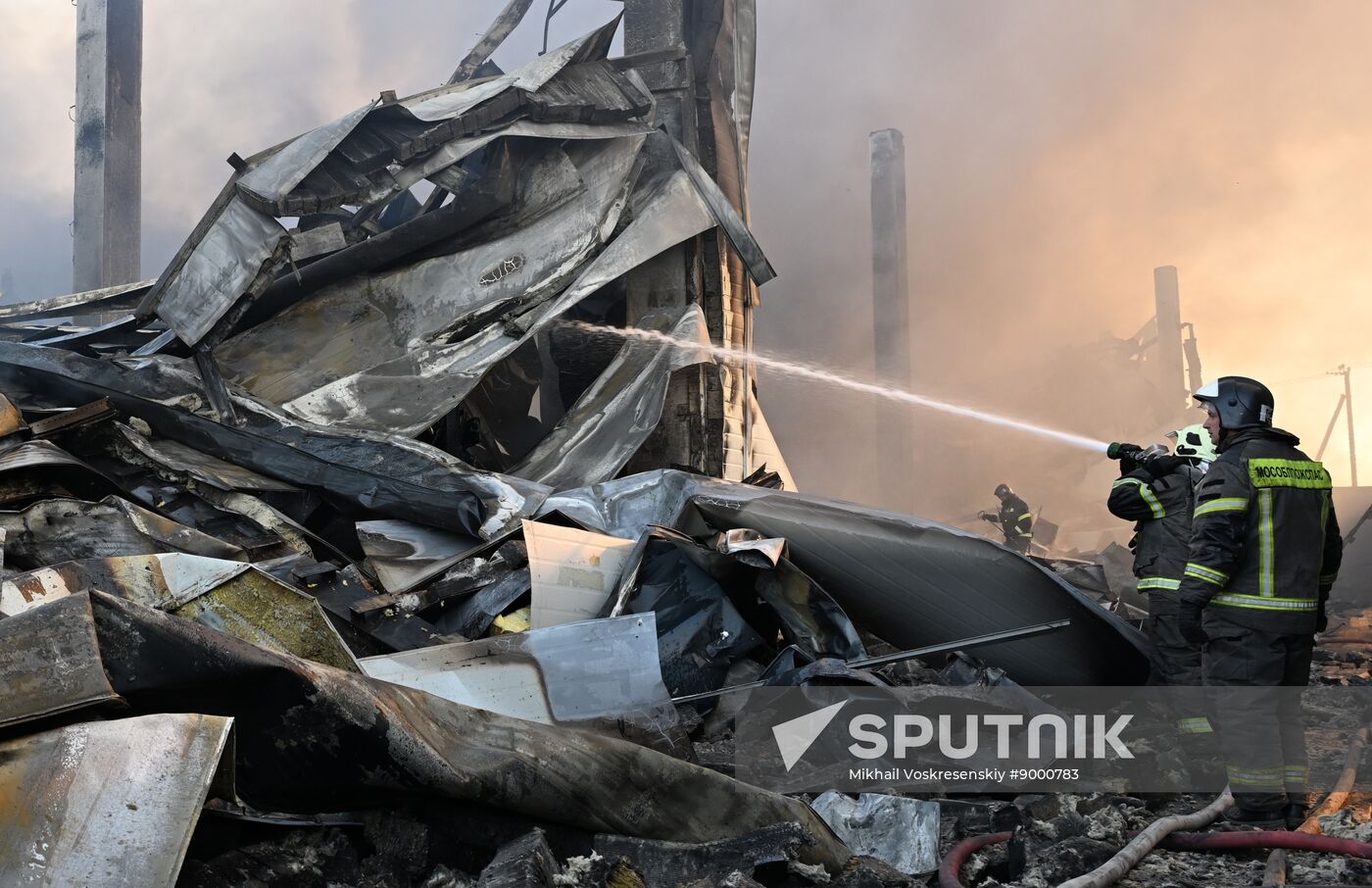 Russia Warehouse Fire