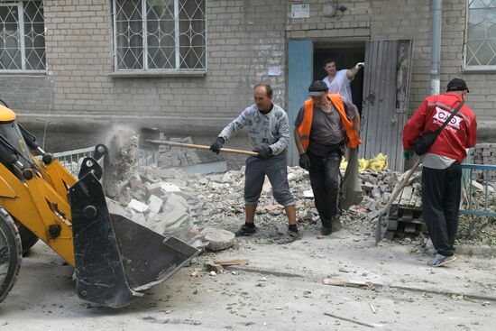 Russia Ukraine Military Operation Shelling