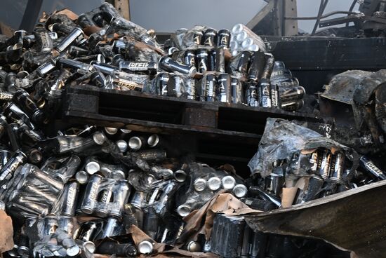 Russia Warehouse Fire