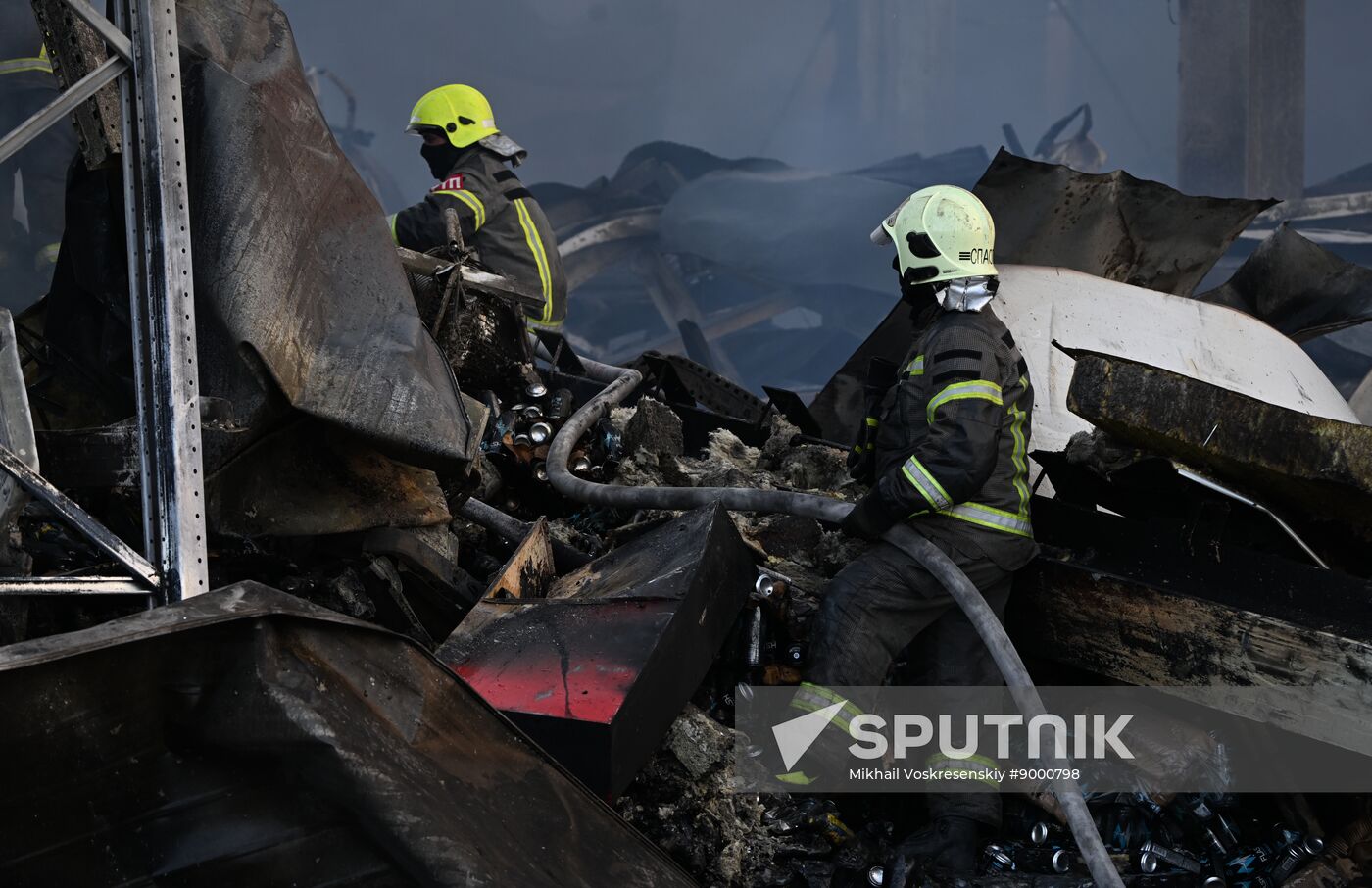 Russia Warehouse Fire