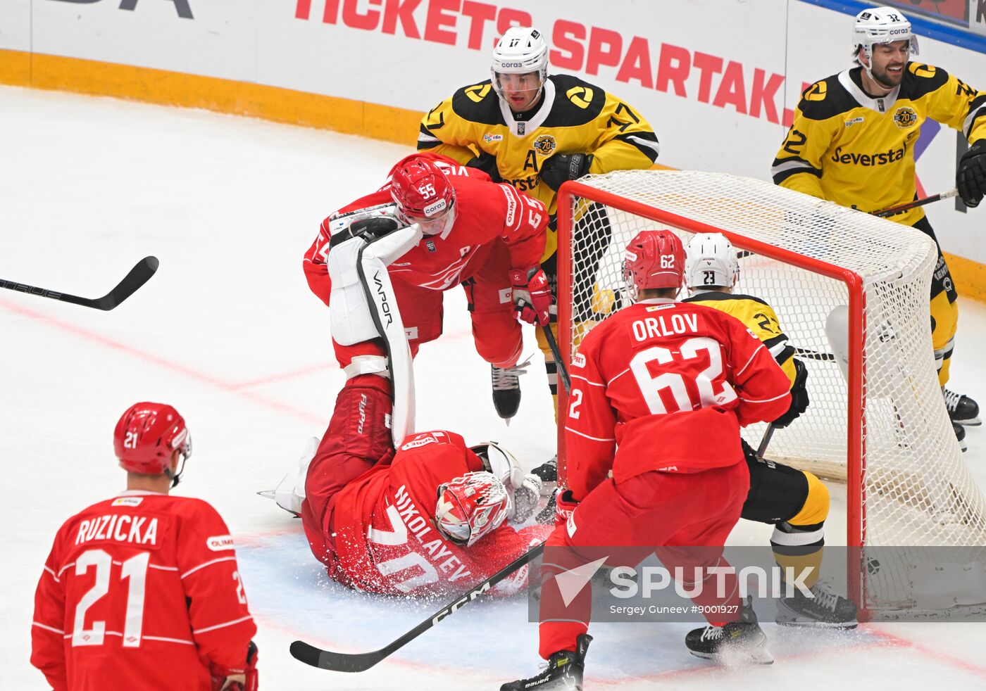 Russia Ice Hockey Kontinental League Spartak - Severstal