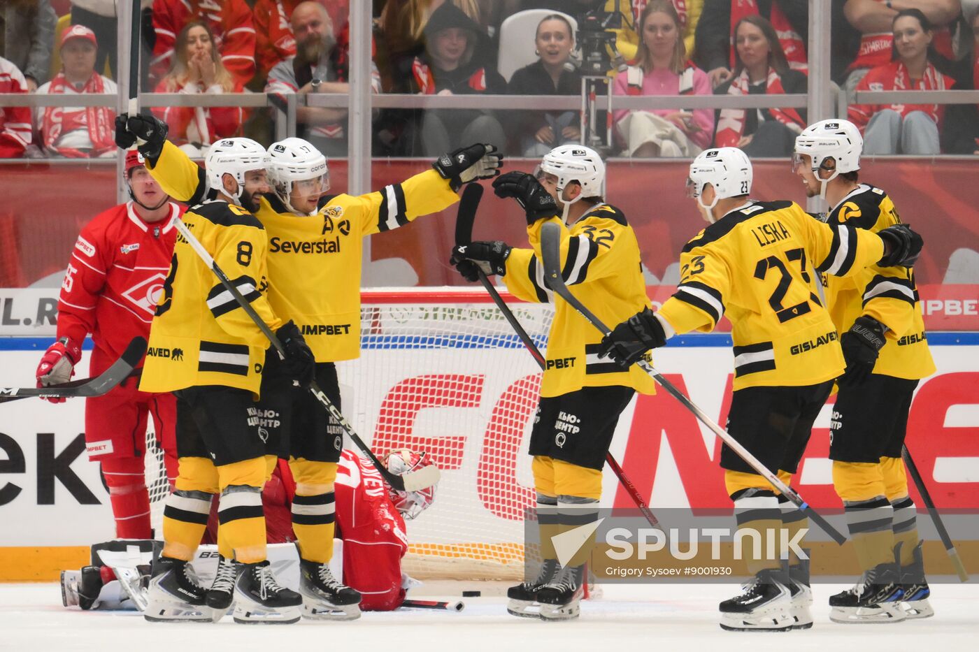 Russia Ice Hockey Kontinental League Spartak - Severstal