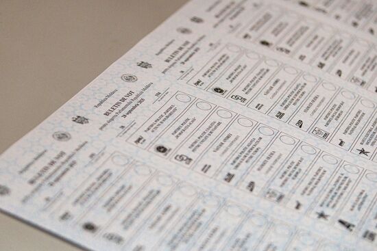 Moldova Parliamentary Election Ballots