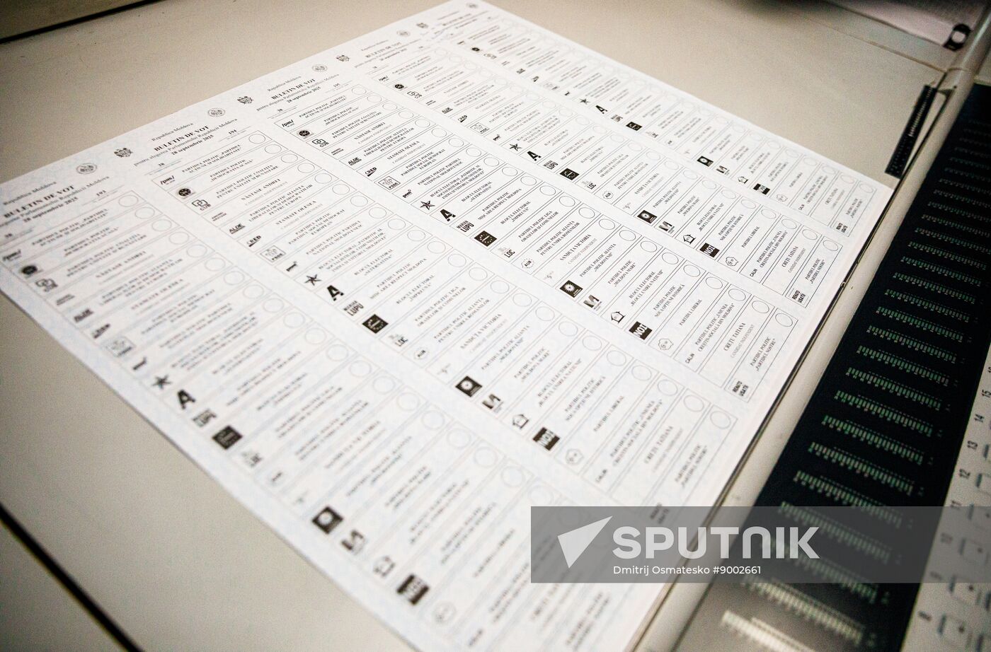 Moldova Parliamentary Election Ballots