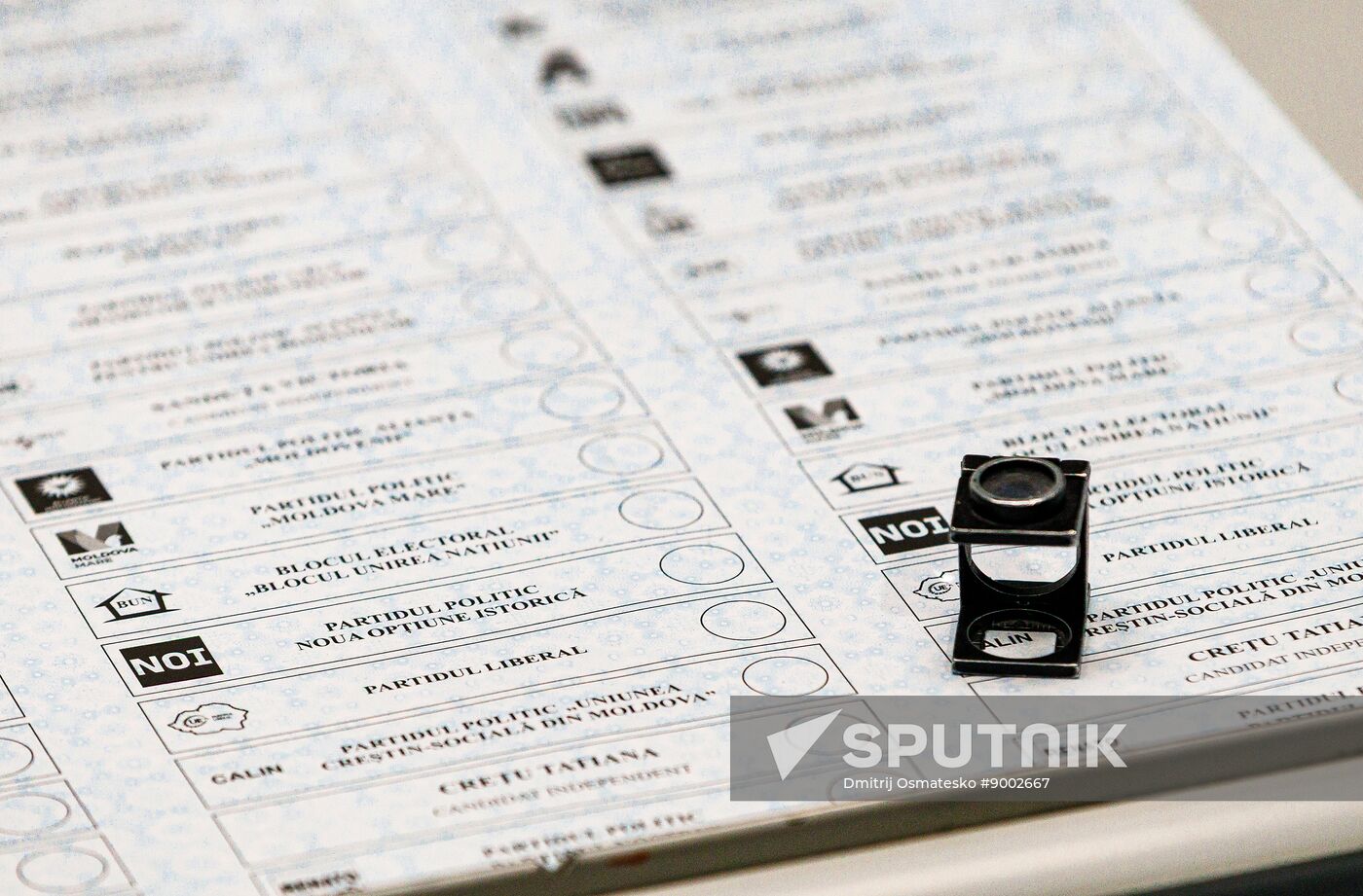 Moldova Parliamentary Election Ballots