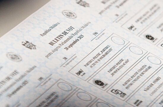 Moldova Parliamentary Election Ballots
