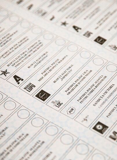 Moldova Parliamentary Election Ballots