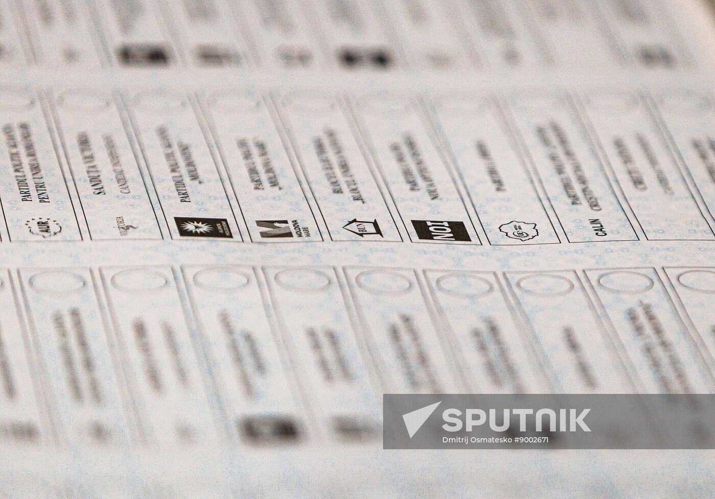 Moldova Parliamentary Election Ballots