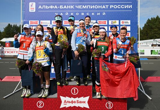 Russia Summer Biathlon Championships Relay