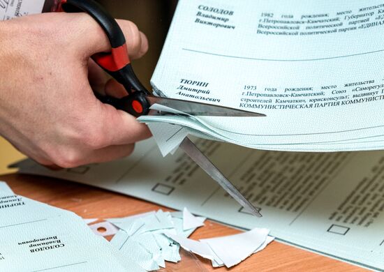 Russia Elections Vote Counting