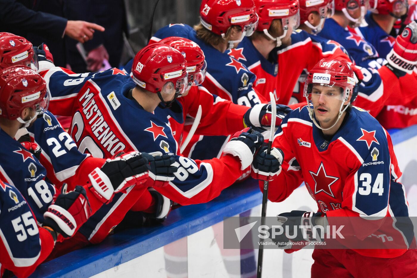 Russia Ice Hockey Kontinental League CSKA - Spartak