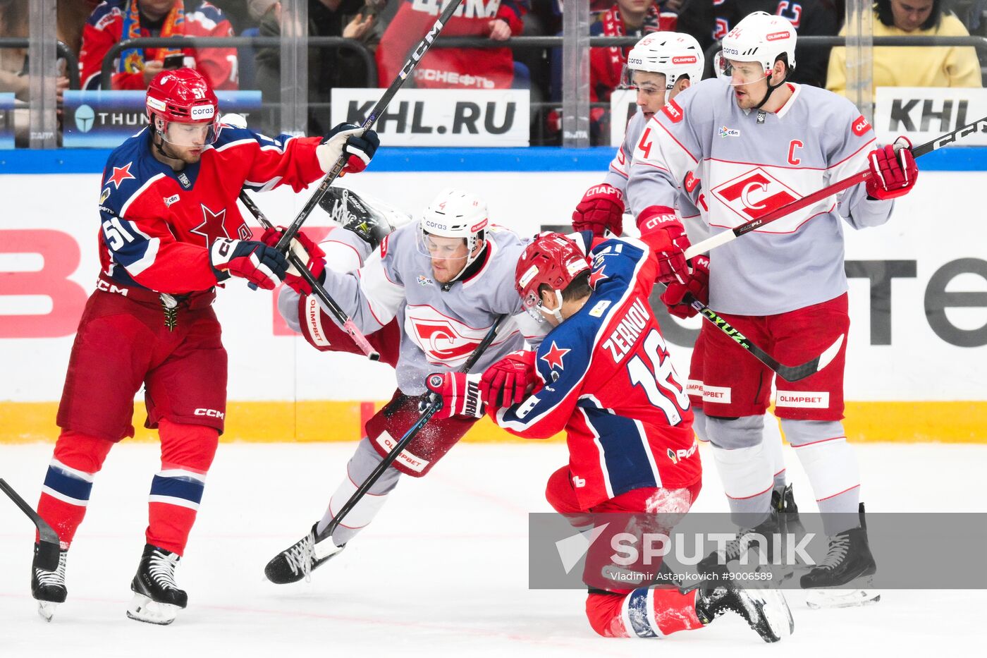 Russia Ice Hockey Kontinental League CSKA - Spartak