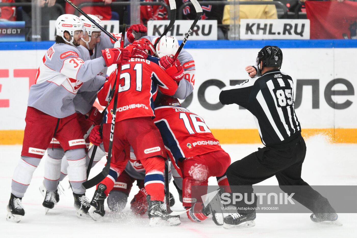 Russia Ice Hockey Kontinental League CSKA - Spartak