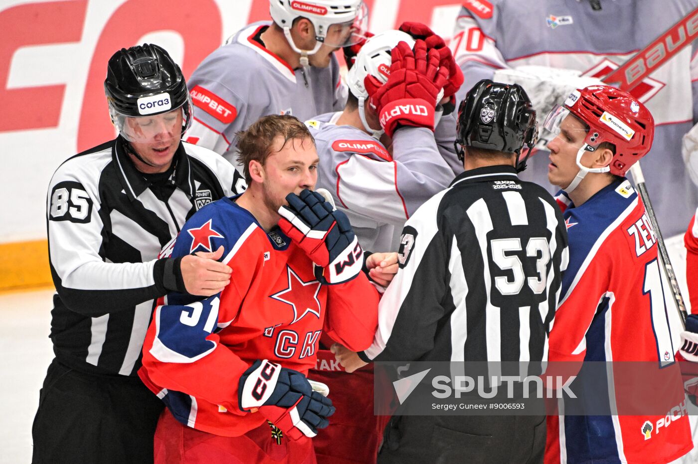 Russia Ice Hockey Kontinental League CSKA - Spartak