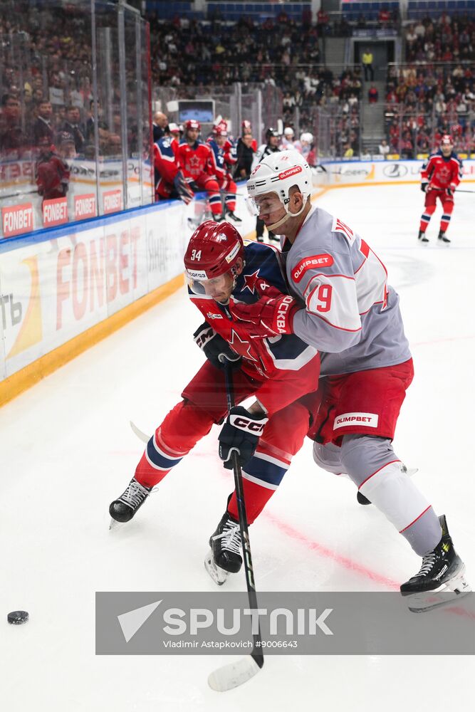 Russia Ice Hockey Kontinental League CSKA - Spartak