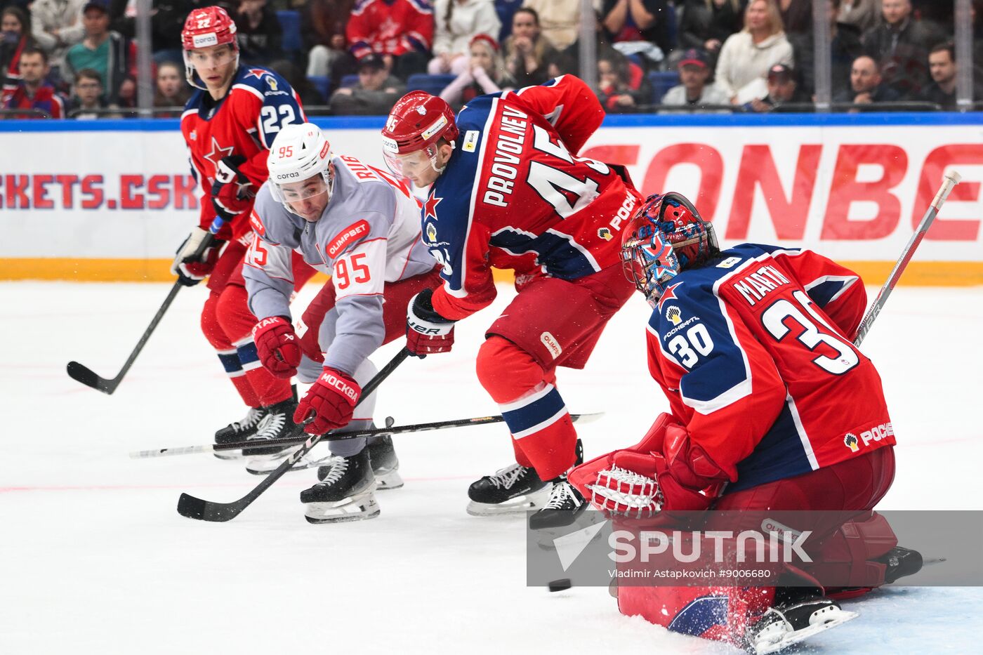 Russia Ice Hockey Kontinental League CSKA - Spartak