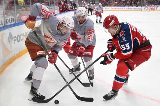 Russia Ice Hockey Kontinental League CSKA - Spartak
