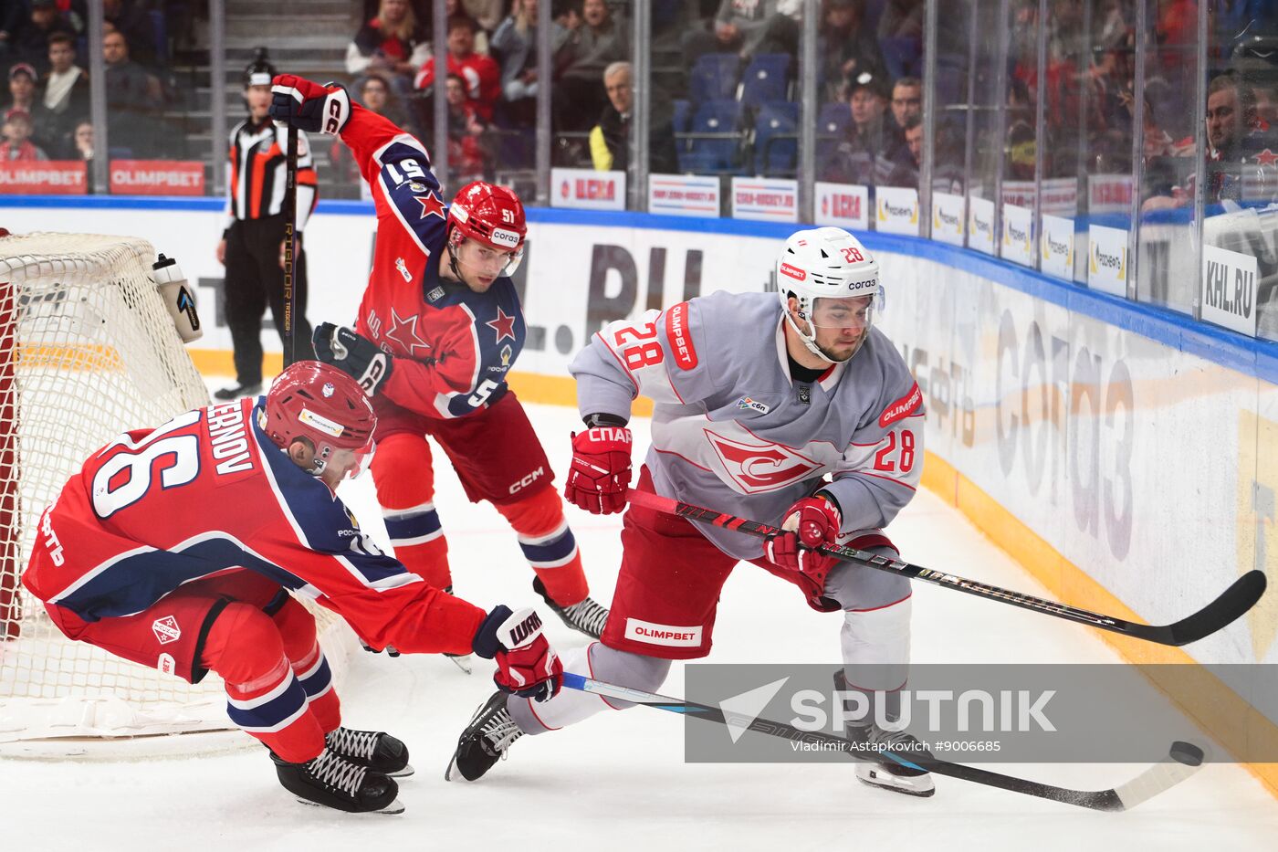Russia Ice Hockey Kontinental League CSKA - Spartak