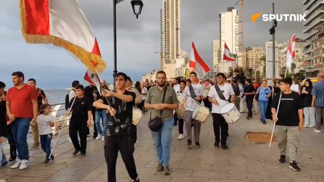 Beirut march honors Lebanon pager blast victims, protesters demand justice