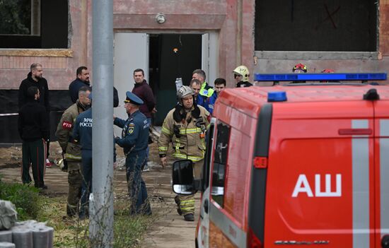 Russia School Collapse