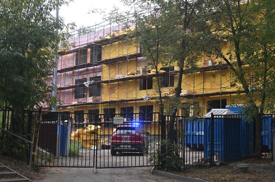 Russia School Collapse