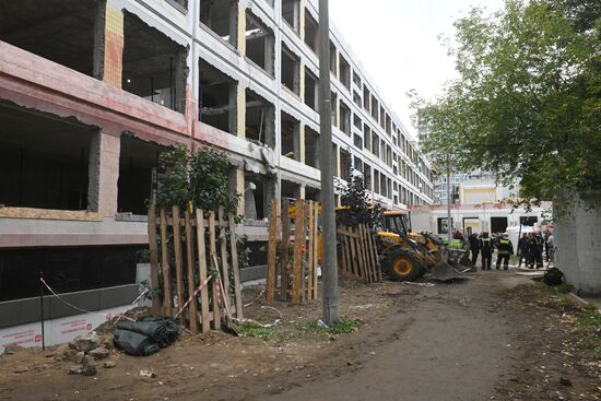 Russia School Collapse
