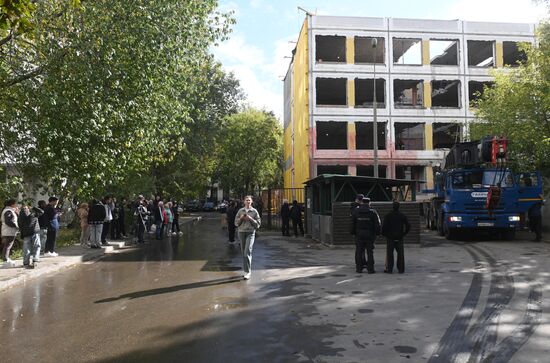 Russia School Collapse