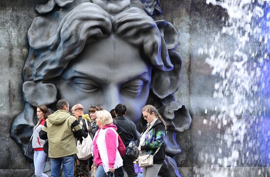 Russia Autumn Fountain Festival