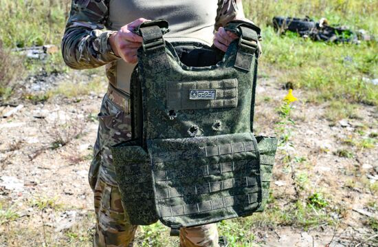Russia Defence Bulletproof Vest Test