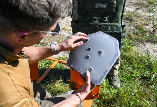 Russia Defence Bulletproof Vest Test
