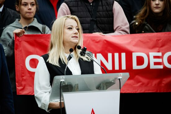 Moldova Parliamentary Election Rally