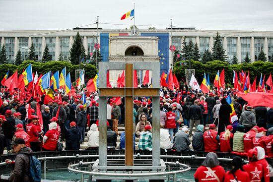 Moldova Parliamentary Election Rally