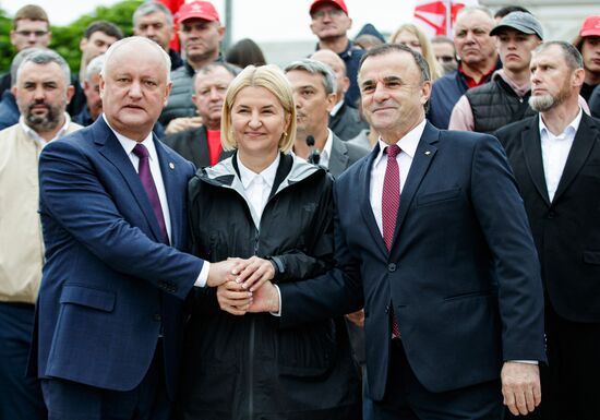 Moldova Parliamentary Election Rally