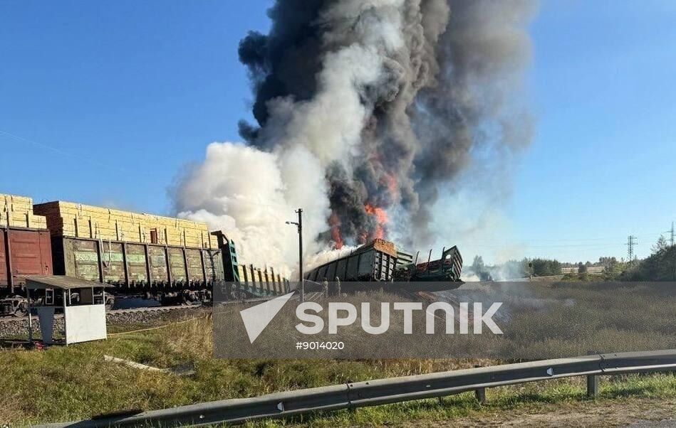 Russia Freight Train Accident