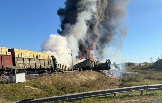 Russia Freight Train Accident