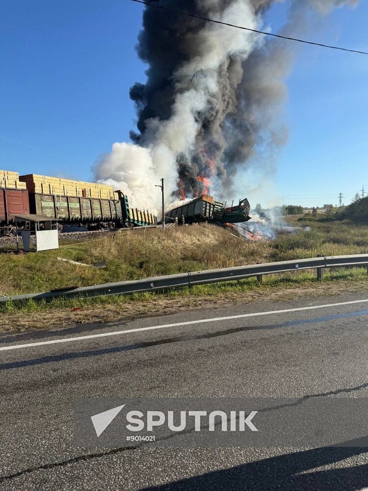 Russia Freight Train Accident