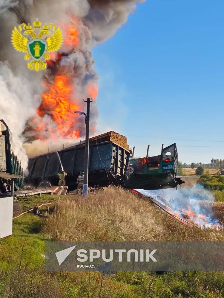 Russia Freight Train Accident