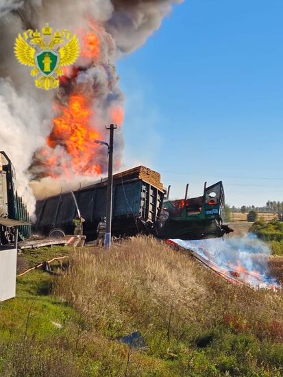 Russia Freight Train Accident