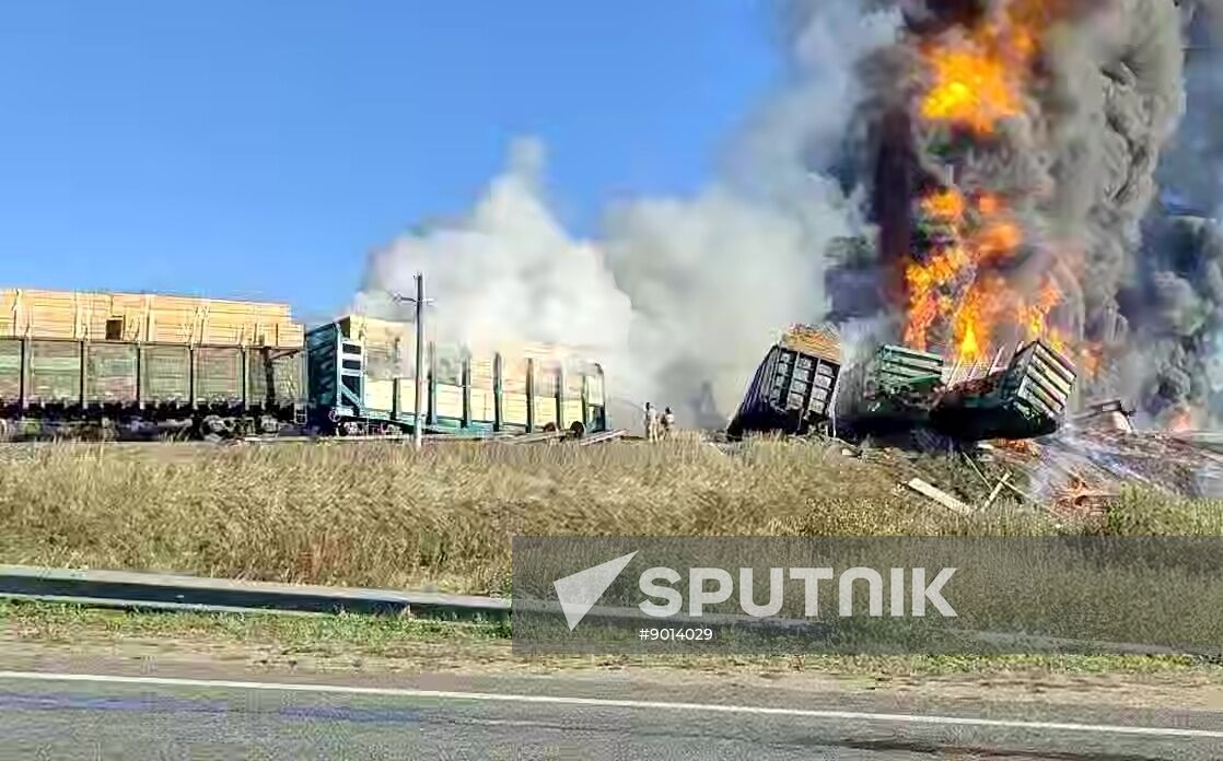 Russia Freight Train Accident