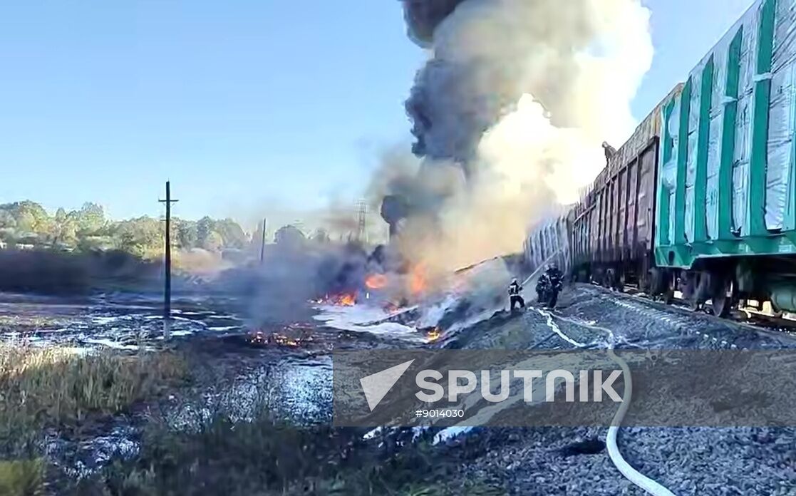 Russia Freight Train Accident