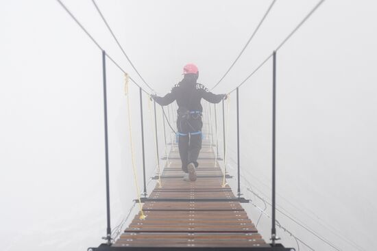 Russia Tourism Suspension Bridge