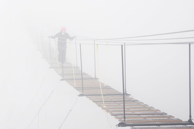 Russia Tourism Suspension Bridge
