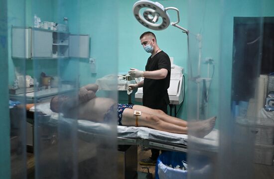 Russia Ukraine Military Operation Akhmat Frontline Hospital