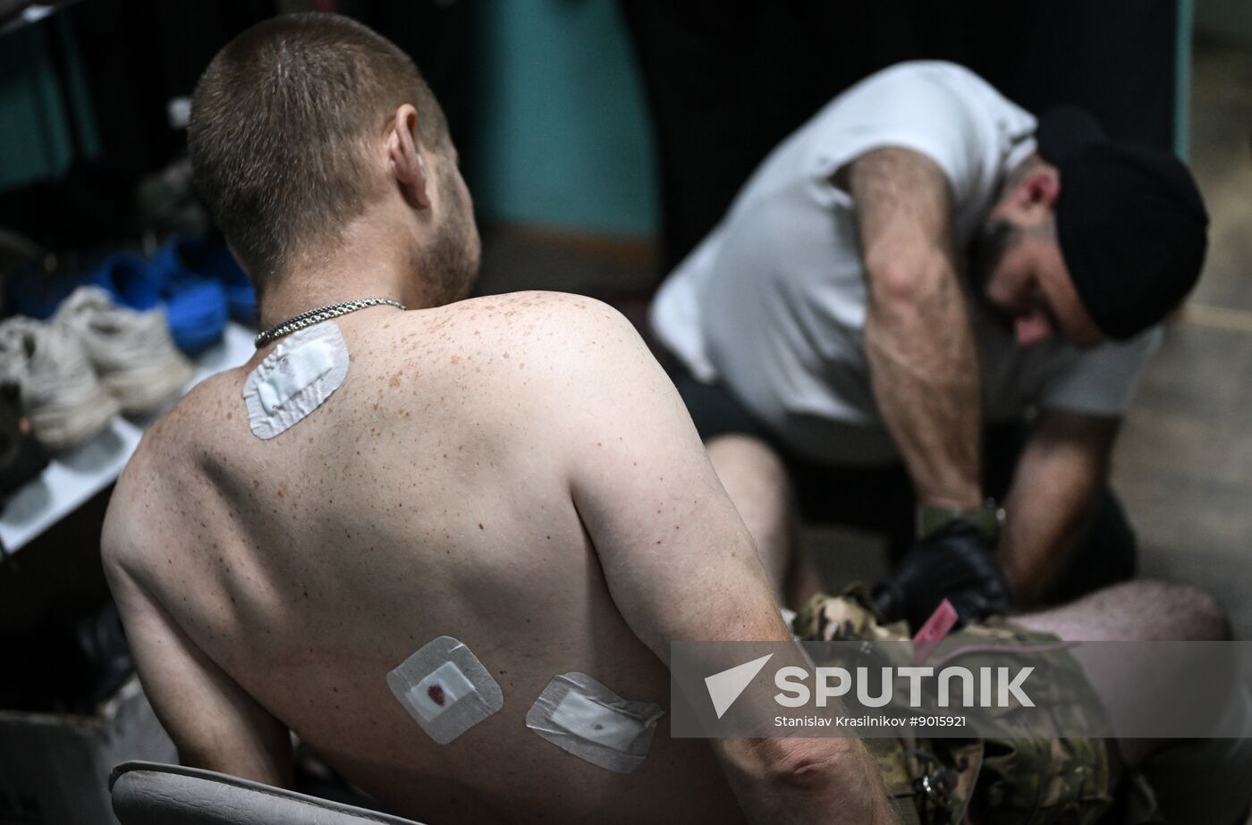 Russia Ukraine Military Operation Akhmat Frontline Hospital