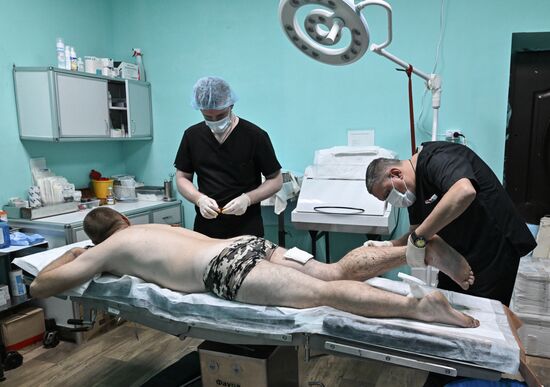 Russia Ukraine Military Operation Akhmat Frontline Hospital
