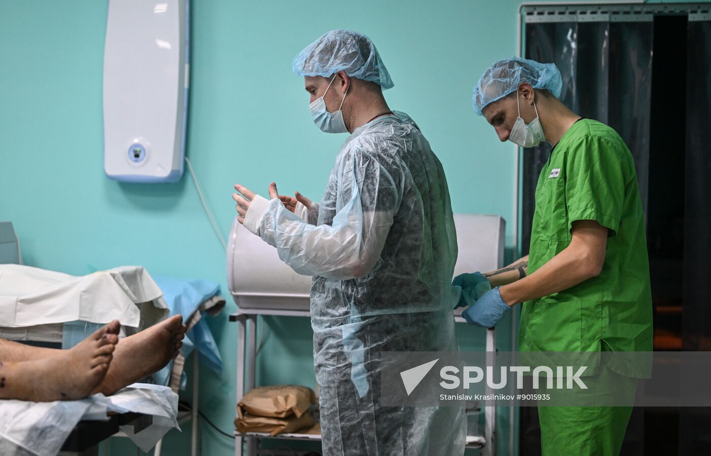 Russia Ukraine Military Operation Akhmat Frontline Hospital