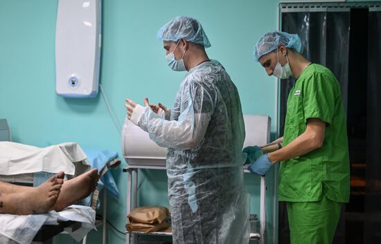 Russia Ukraine Military Operation Akhmat Frontline Hospital