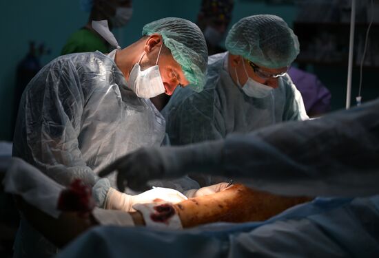 Russia Ukraine Military Operation Akhmat Frontline Hospital